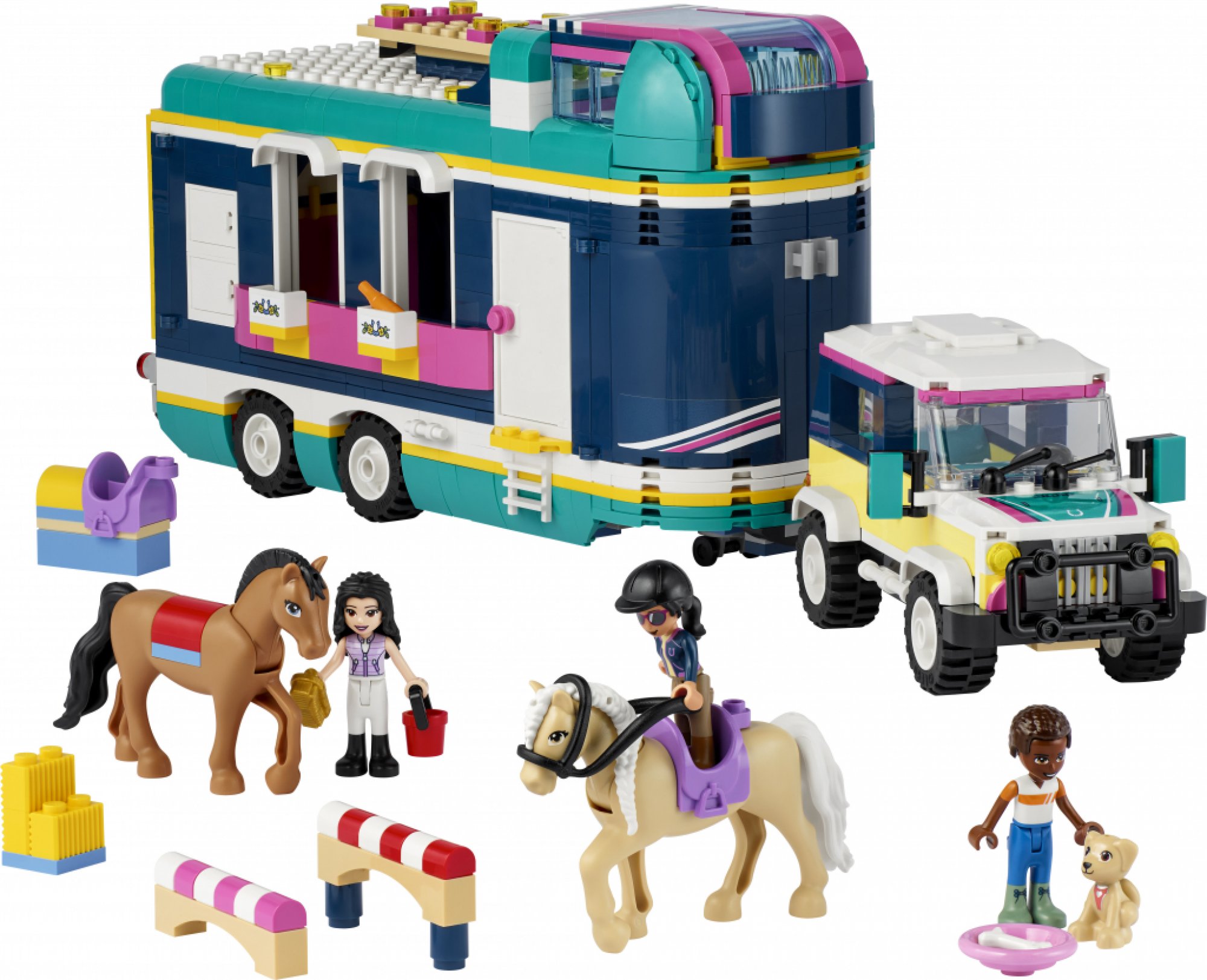 LEGO® Friends 41722 Auto s přívěsem pro koně