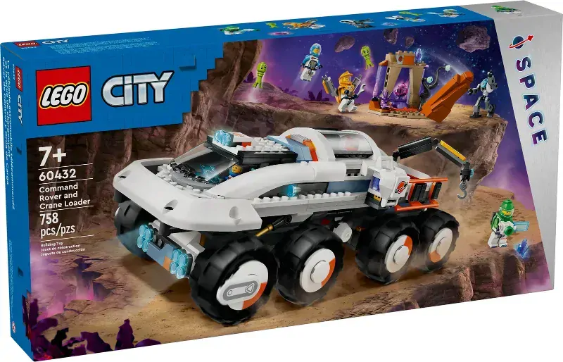 LEGO® CITY 60432 Velitelské vesmírné vozidlo a jeřábový nakladač