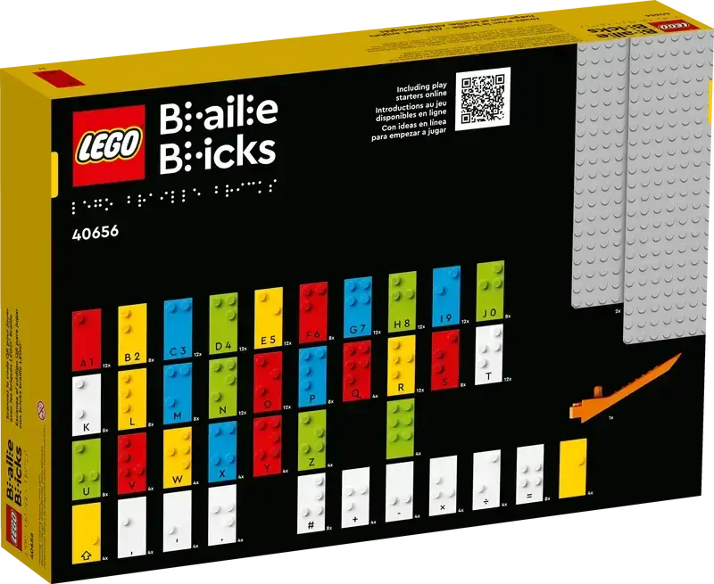 LEGO® 40656 Hraní s Braillovým písmem – anglická abeceda