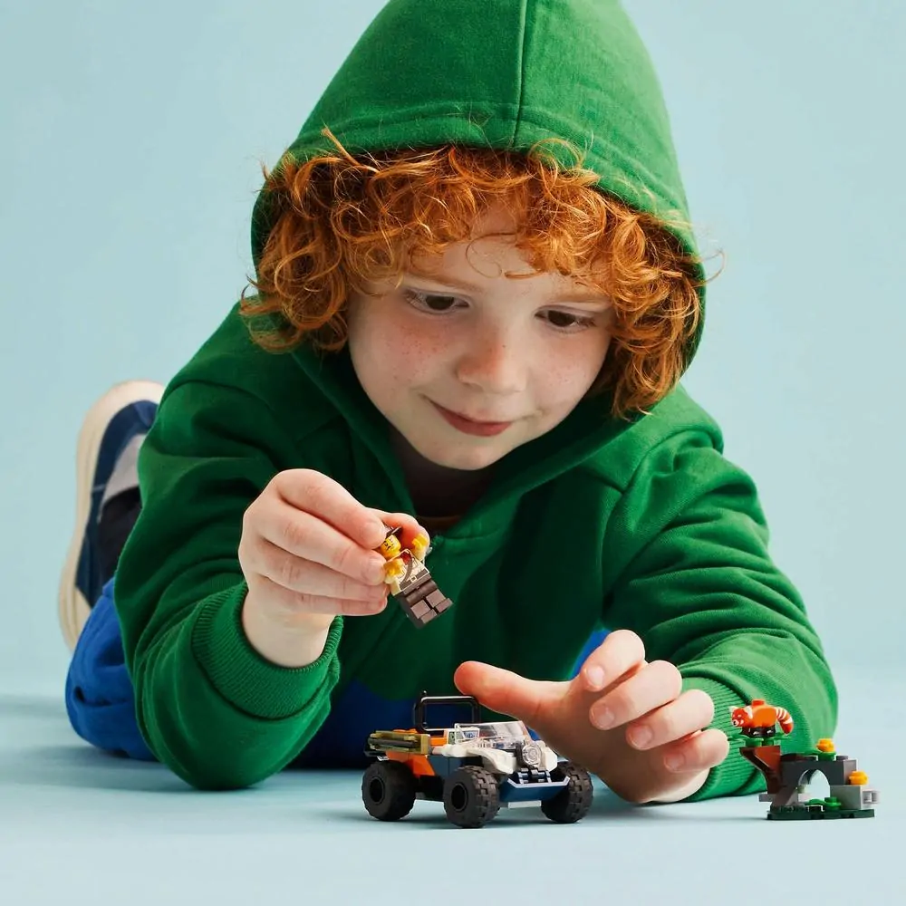 LEGO® City 60424 Čtyřkolka na průzkum džungle – mise panda červená