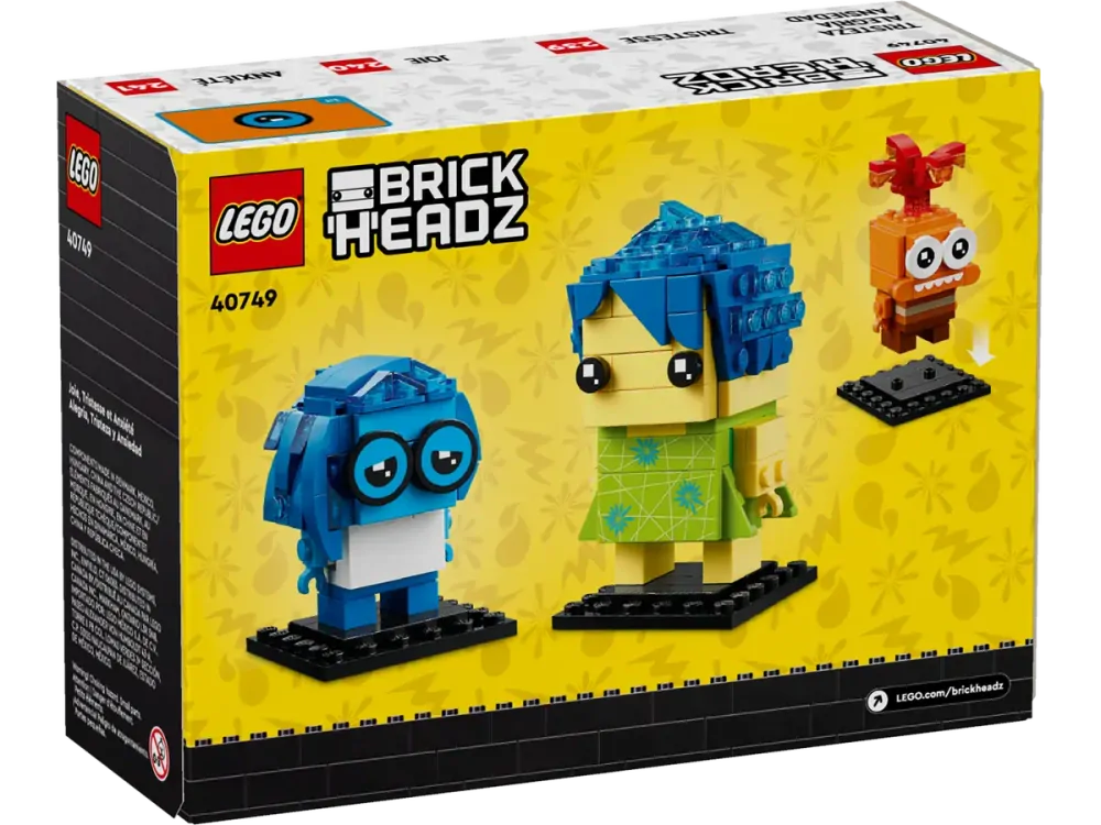 LEGO® BrickHeadz 40749 Radost, Smutek a Úzkost
