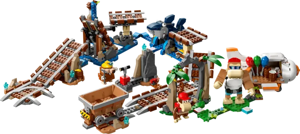 LEGO® Super Mario™ 71425 Diddy Kongova jízda v důlním vozíku