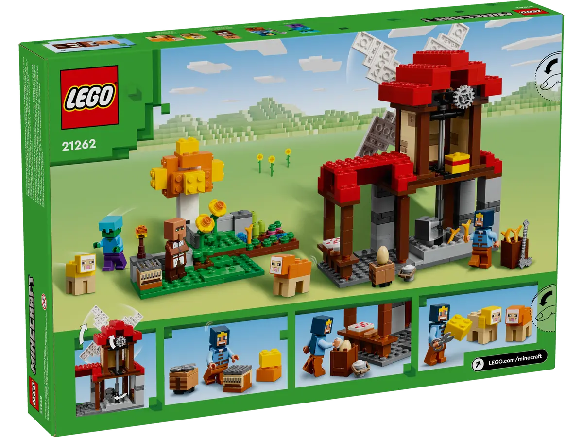 LEGO® Minecraft 21262 Farma s větrným mlýnem