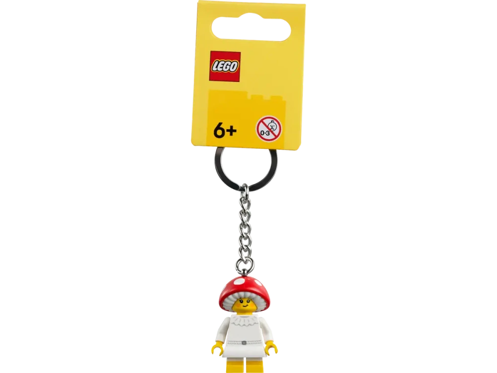 LEGO® 854306 Přívěsek na klíče – Dívka v kostýmu houby