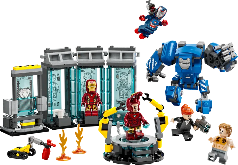 LEGO® Marvel 76315 Iron Man a jeho laboratoř: Síň brnění