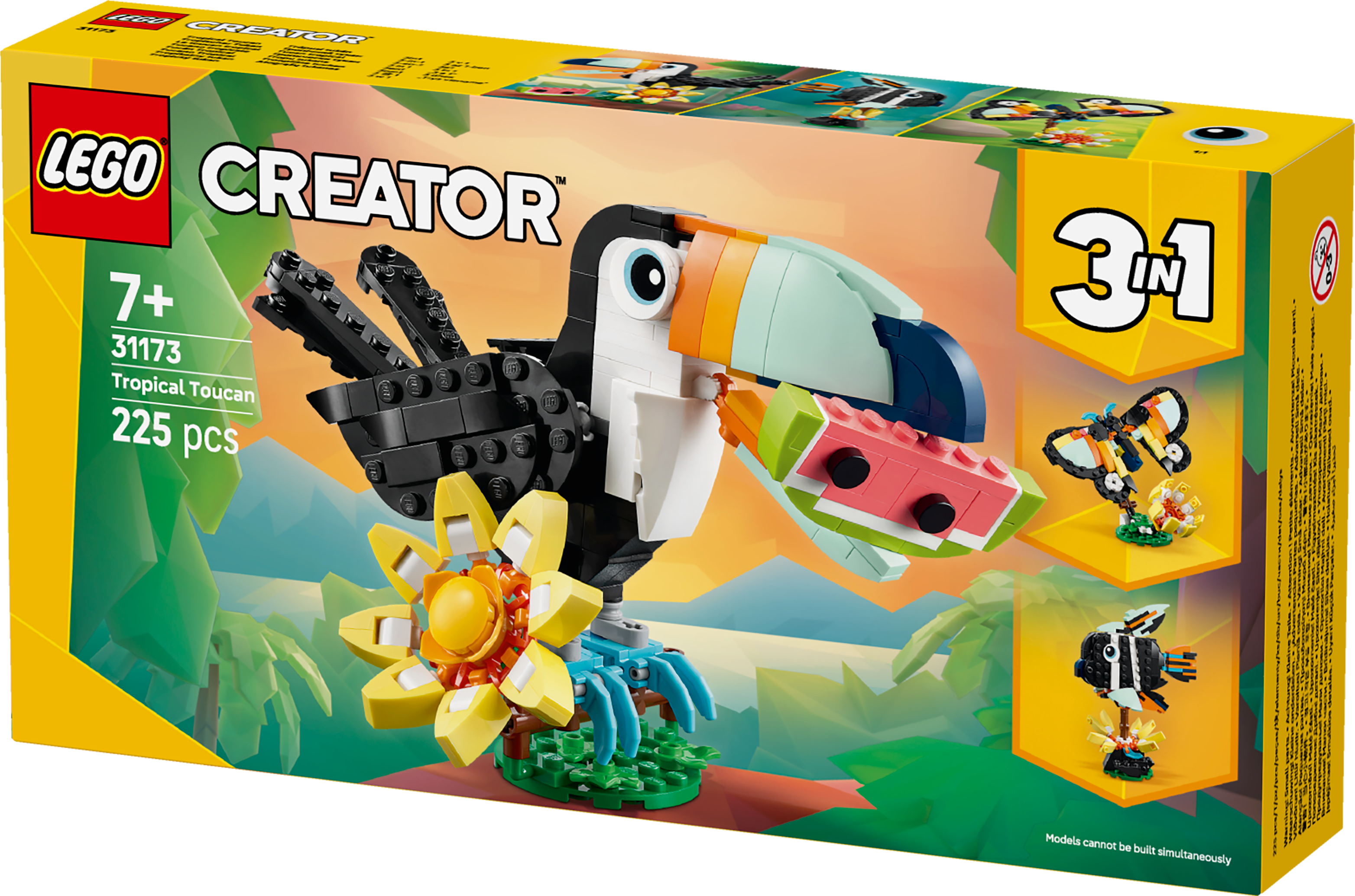 LEGO® Creator 3 v 1 31173 Divoká zvířata: Tropický tukan