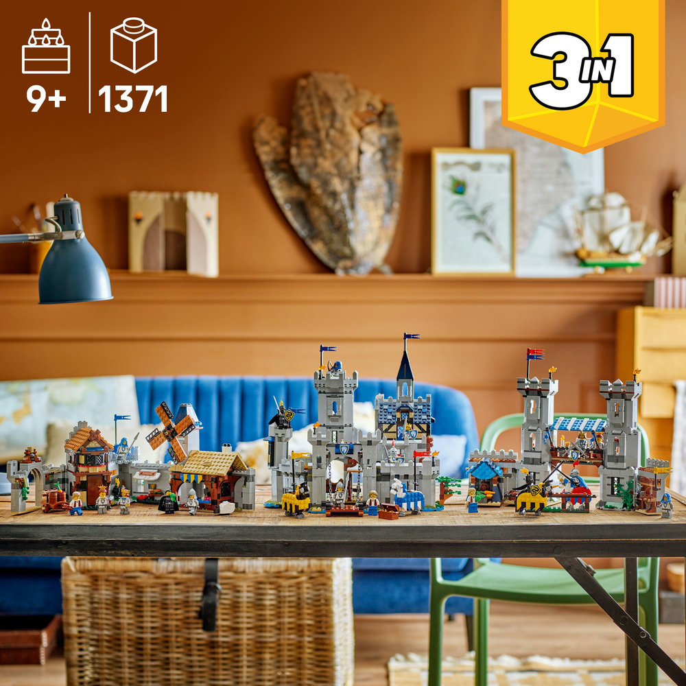 LEGO® Creator 3 v 1 31168 Středověký hrad a rytíři na koních