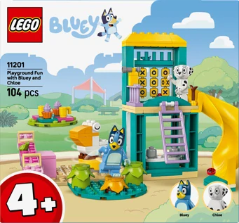 LEGO® Bluey 11201 Bluey, Chloe a zábava na hřišti