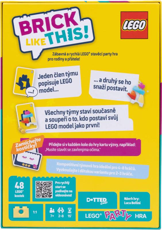 LEGO Hra Asmode Brick Like This! CZ týmová (společenská hra)