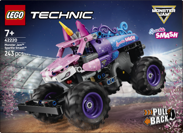 LEGO® Technic 42220 Monster Jam™ Sparkle Smash™ s natahovacím motorem