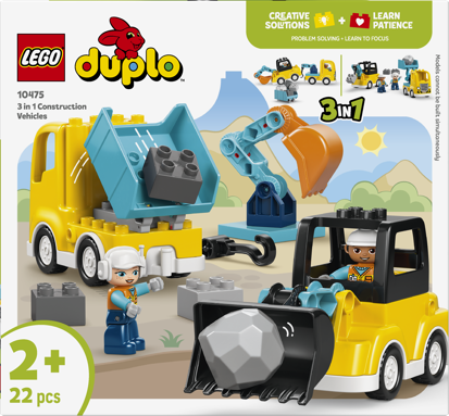 LEGO® DUPLO® 10475 Vozidla na stavbě 3 v 1