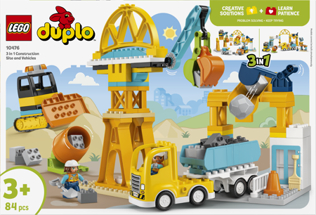 LEGO® DUPLO® 10476 Staveniště a vozidla 3 v 1