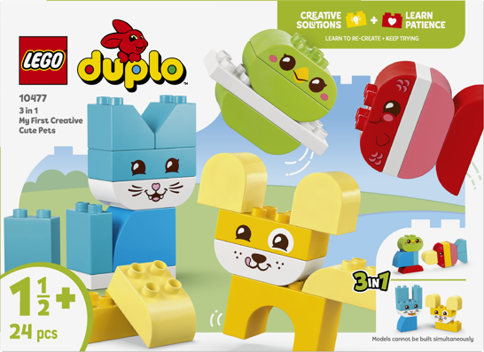 LEGO® DUPLO® 10477 Roztomilí kreativní mazlíčci 3 v 1