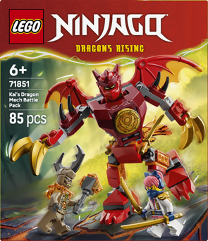 LEGO® NINJAGO® 71851 Kaiův bojový balíček s dračím oblekem
