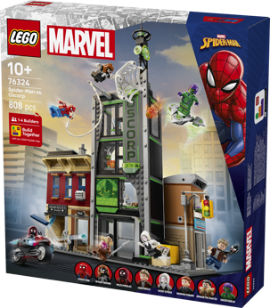 LEGO® ǀ Marvel Spider-Man vs. Oscorp, Kids’ Super Hero Building Kit 76324