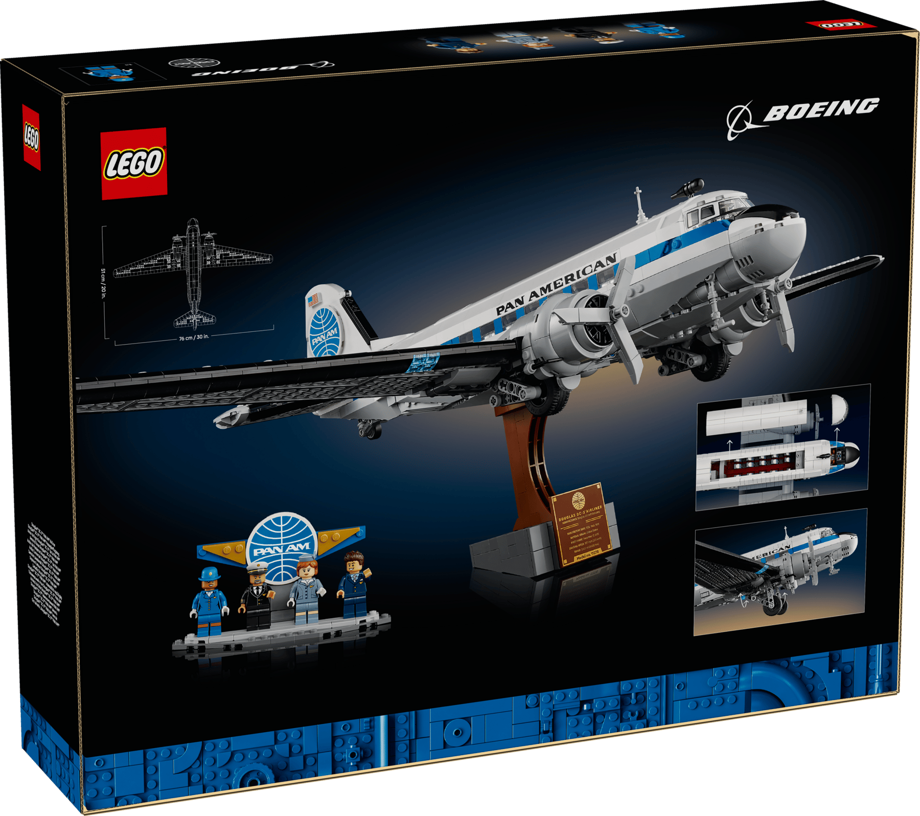 LEGO® Icons 11378 Dopravní letoun Douglas™ DC-3™ PAN AM®