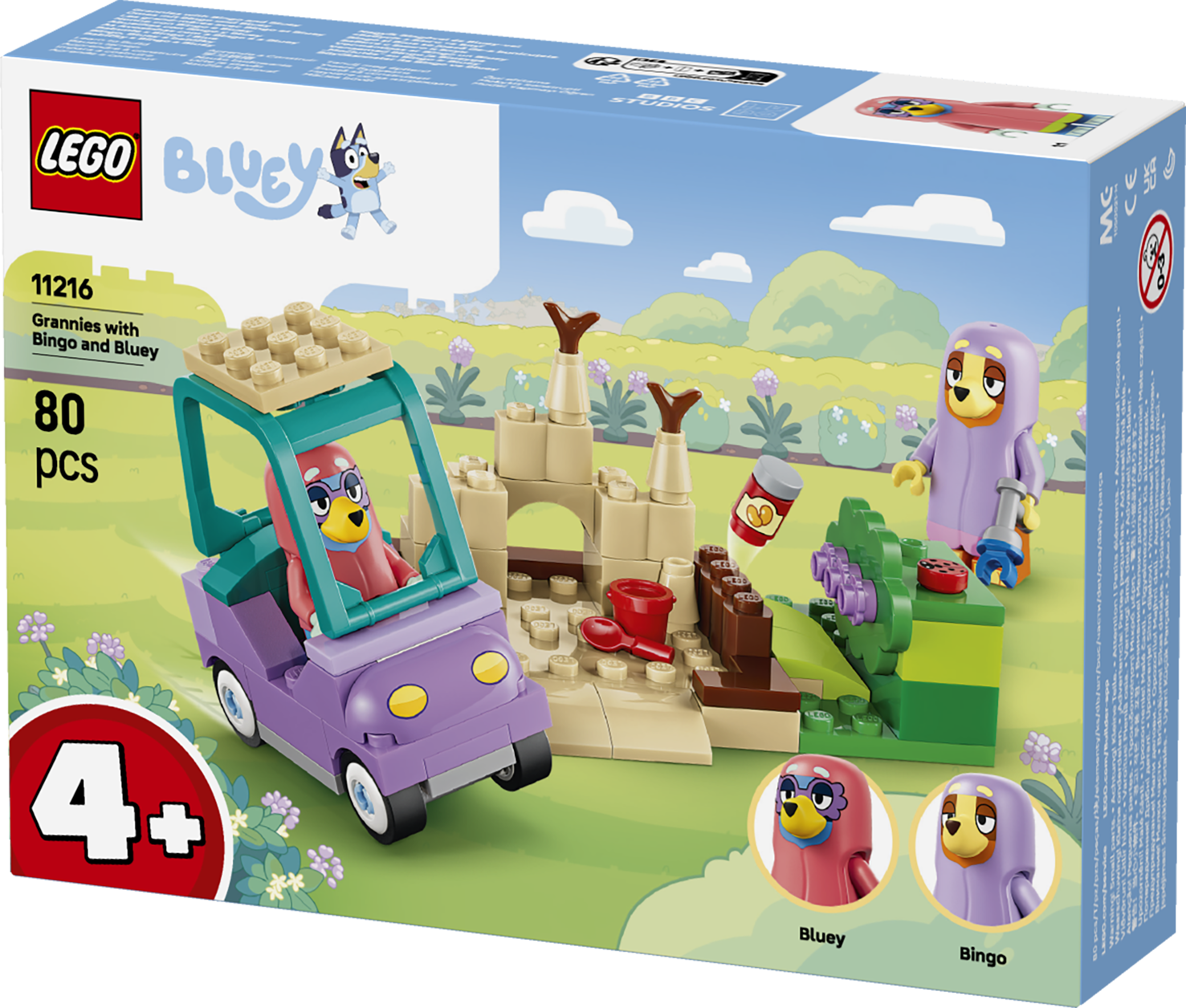 LEGO® Bluey 11216 Bingo, Bluey a babičky
