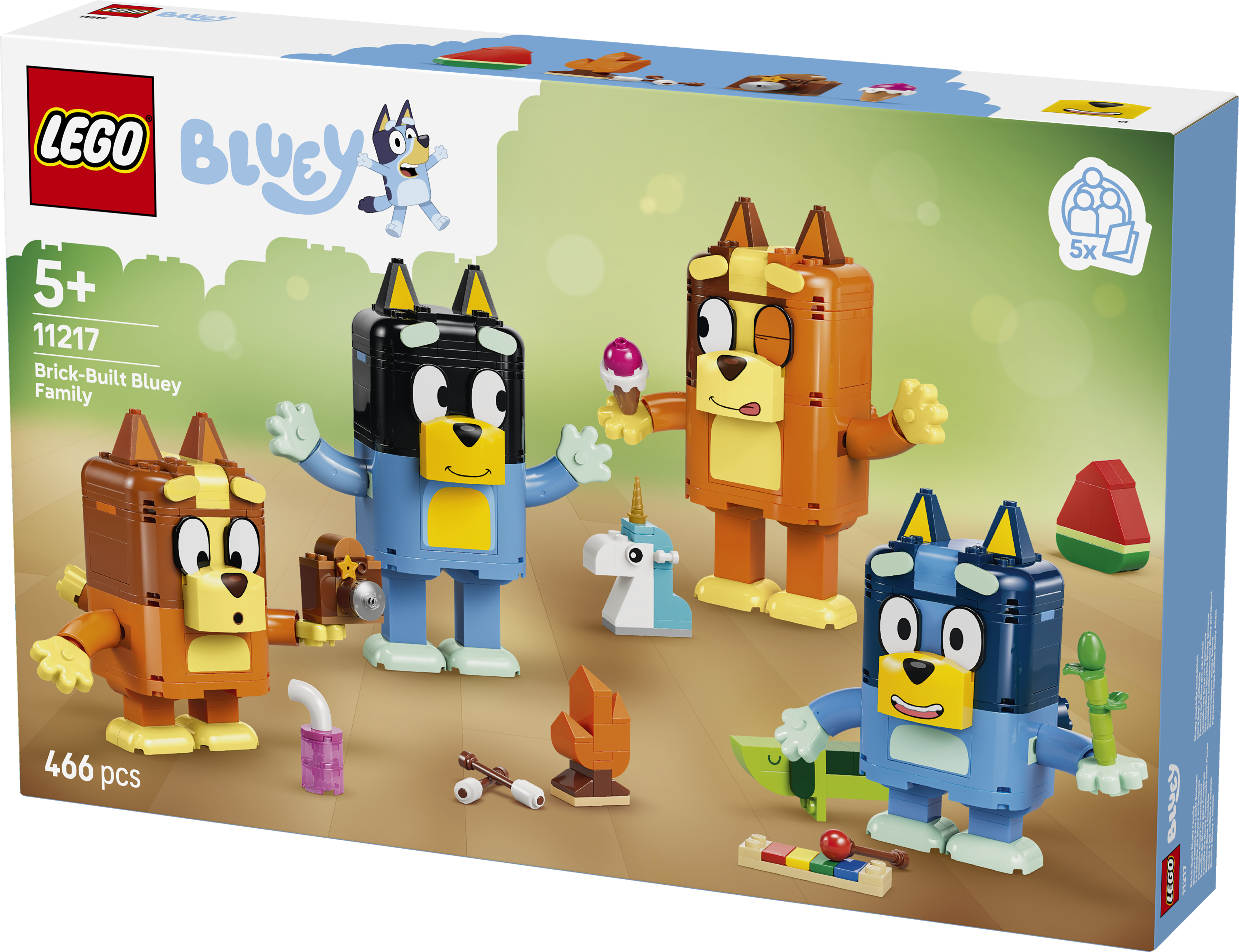 LEGO® Bluey 11217 Bluey a její rodinka z kostek