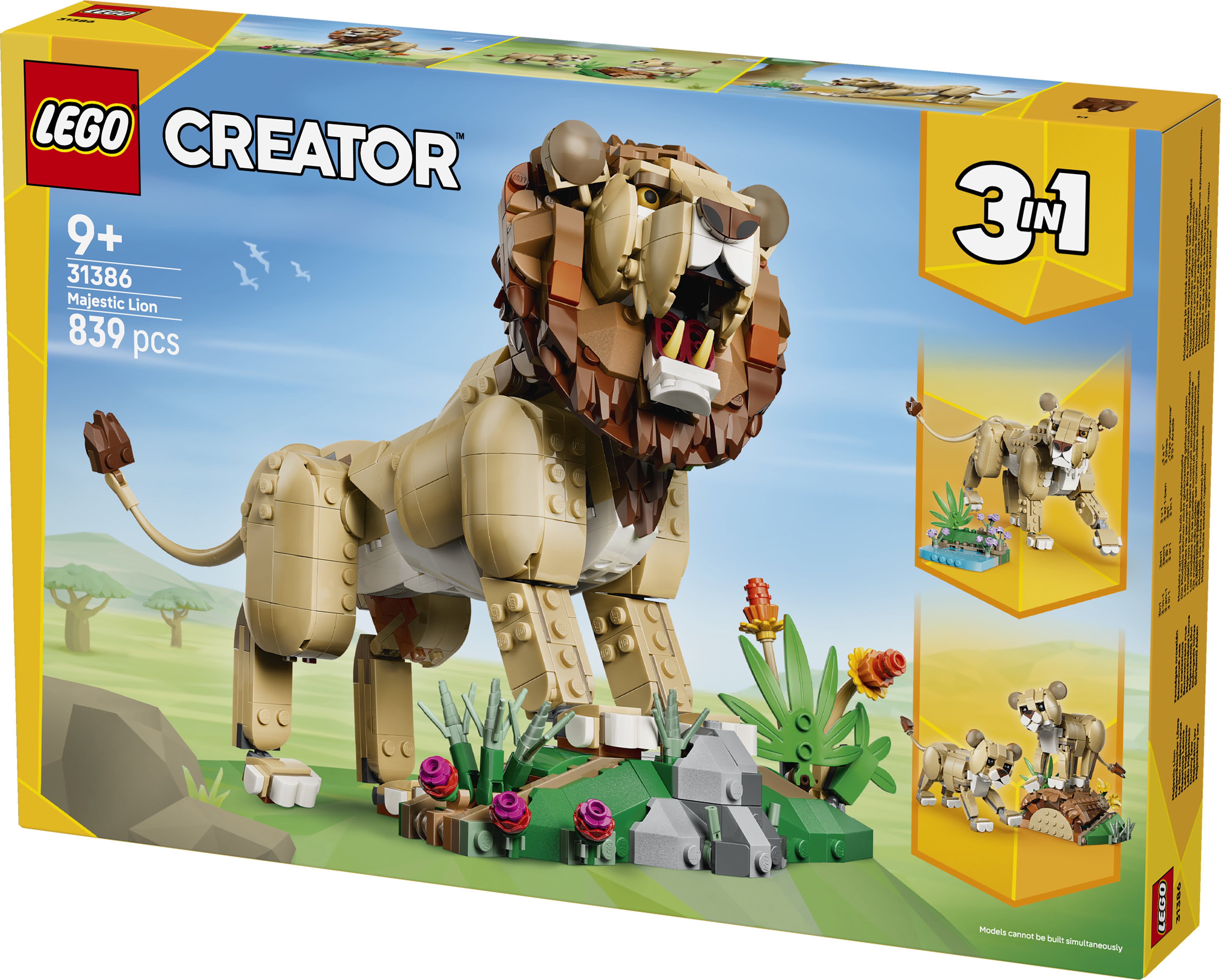 LEGO® Creator 31386 Divoká zvířata: Majestátní lev