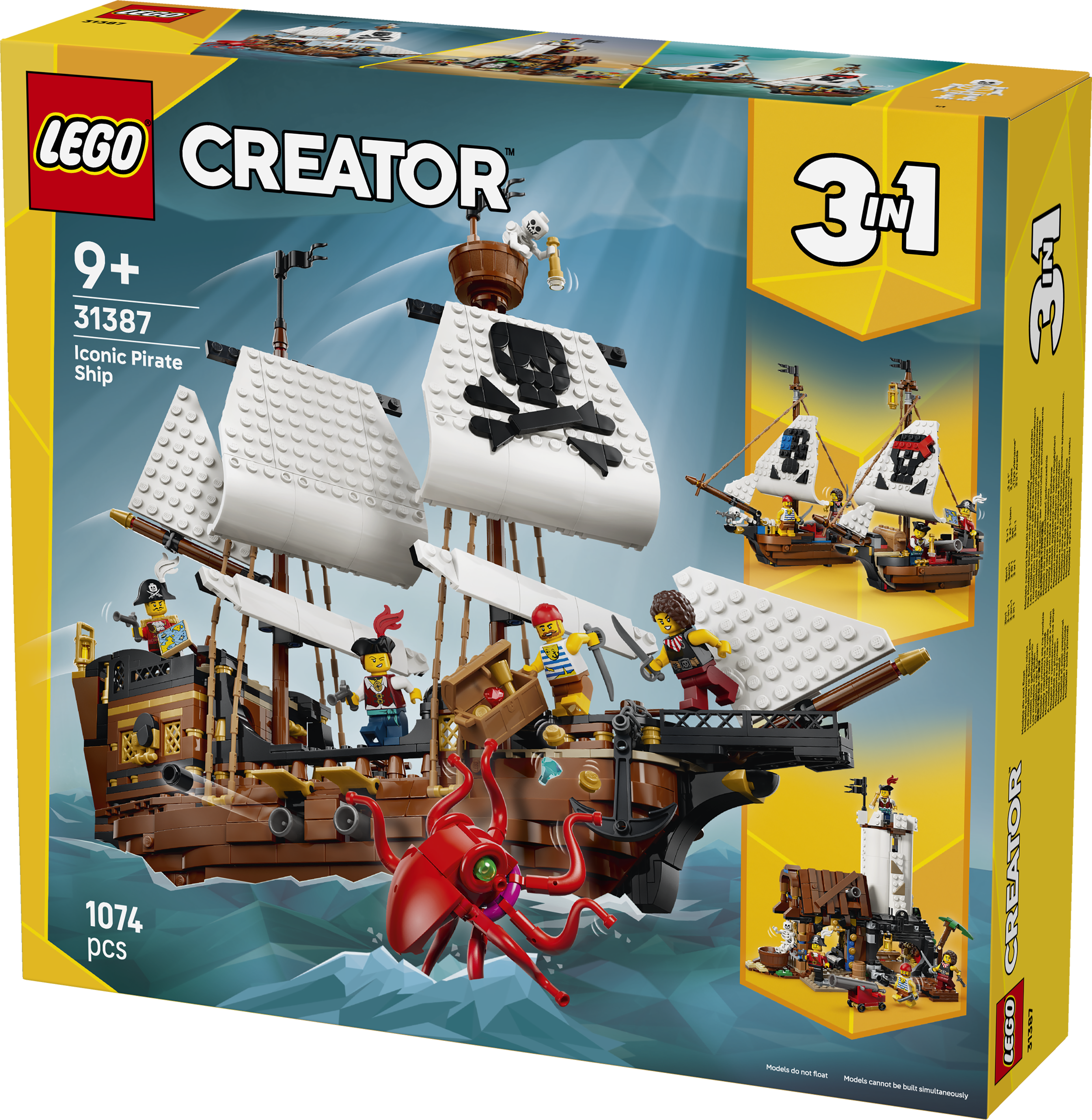 LEGO® Creator 31387 Kultovní pirátská loď