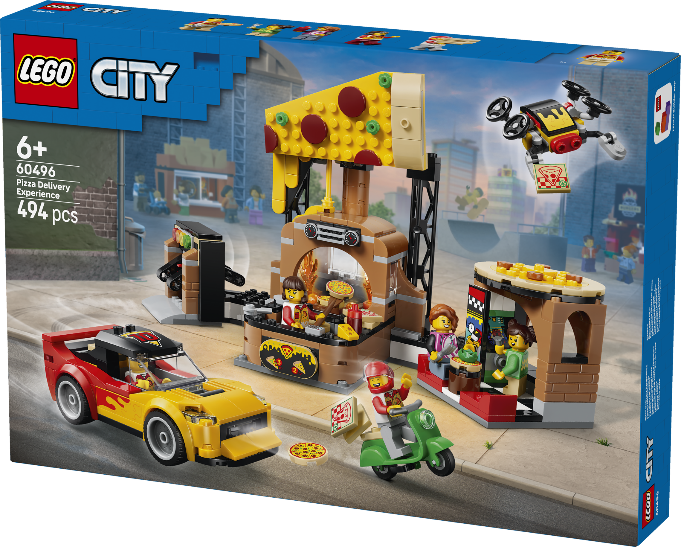 LEGO® City 60496 Rozvoz pizzy a vozidla