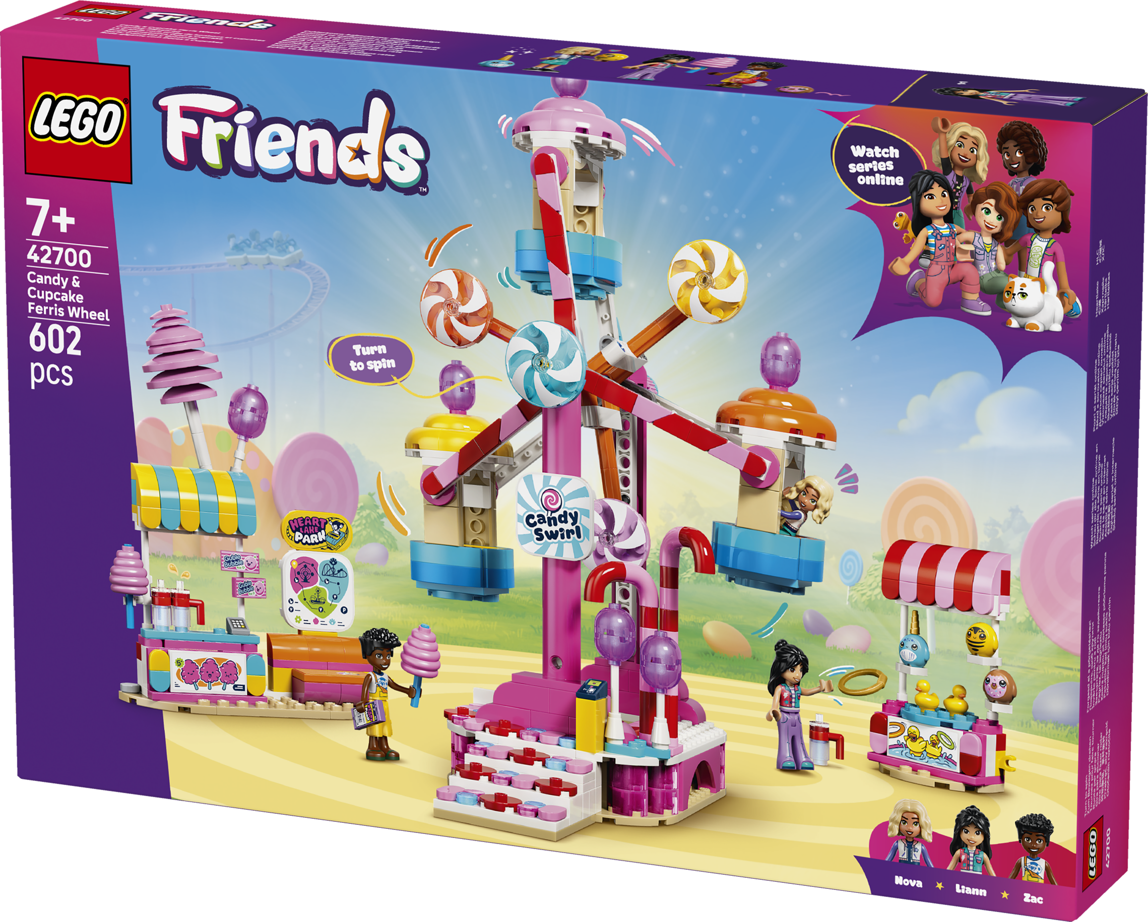 LEGO® Friends 42700 Kolotoč se sladkostmi a cupcaky