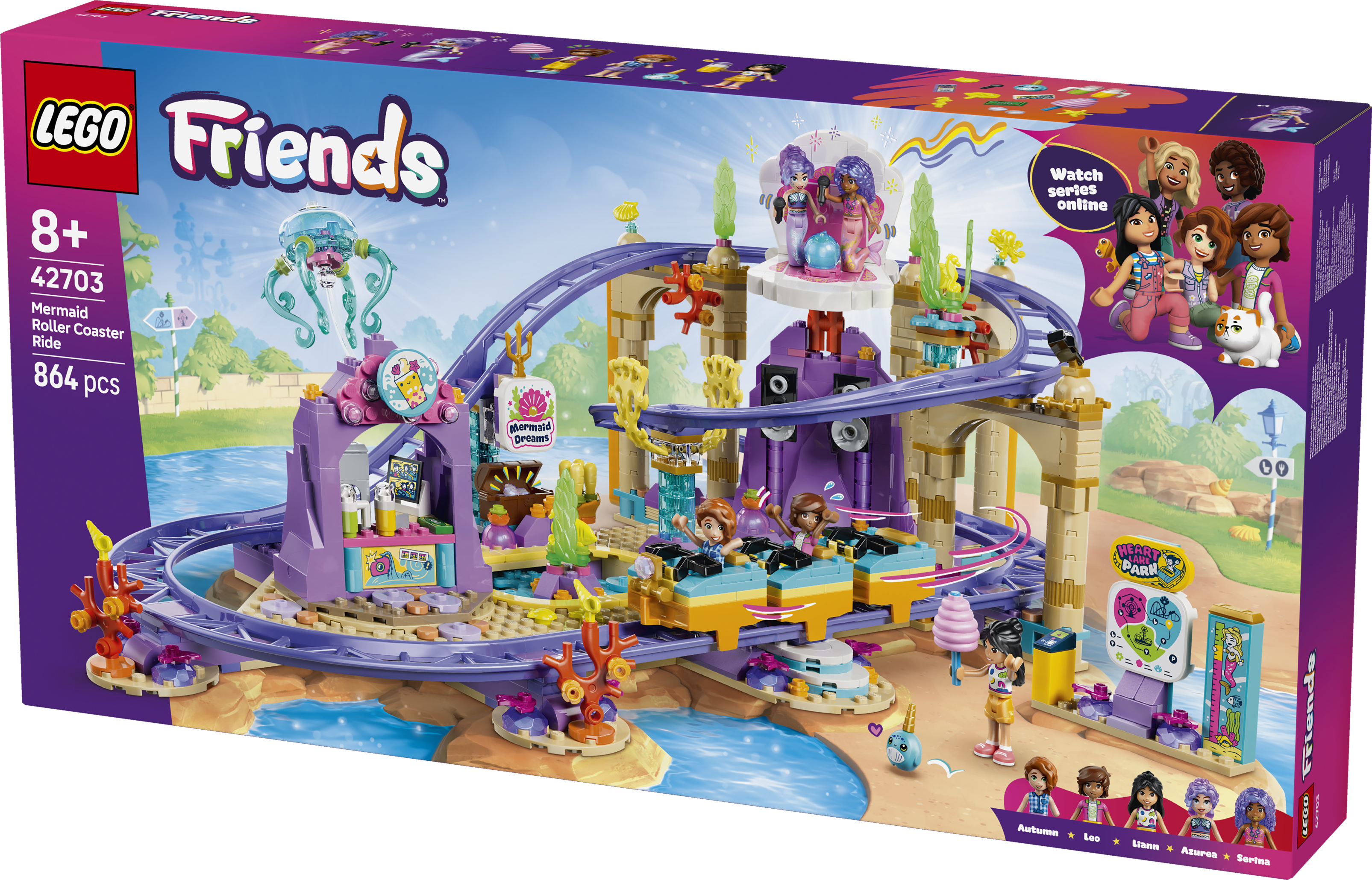 LEGO® Friends 42703 Jízda na horské dráze s mořskými pannami