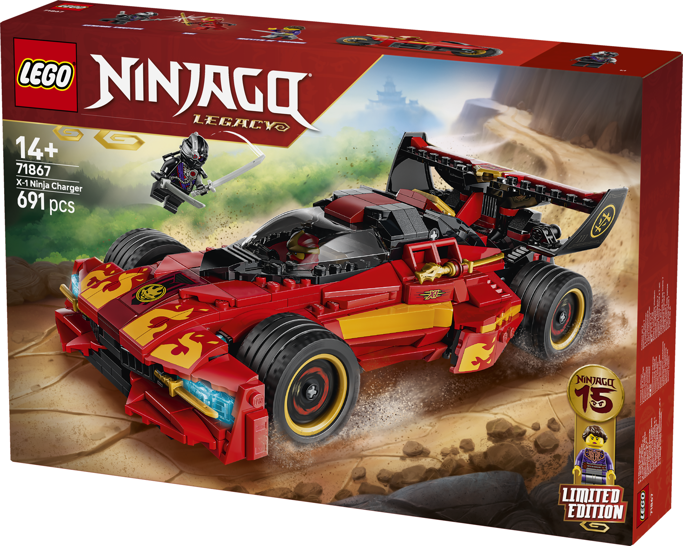 LEGO® NINJAGO 71867 Kaiův červený bourák: 15 let NINJAGO