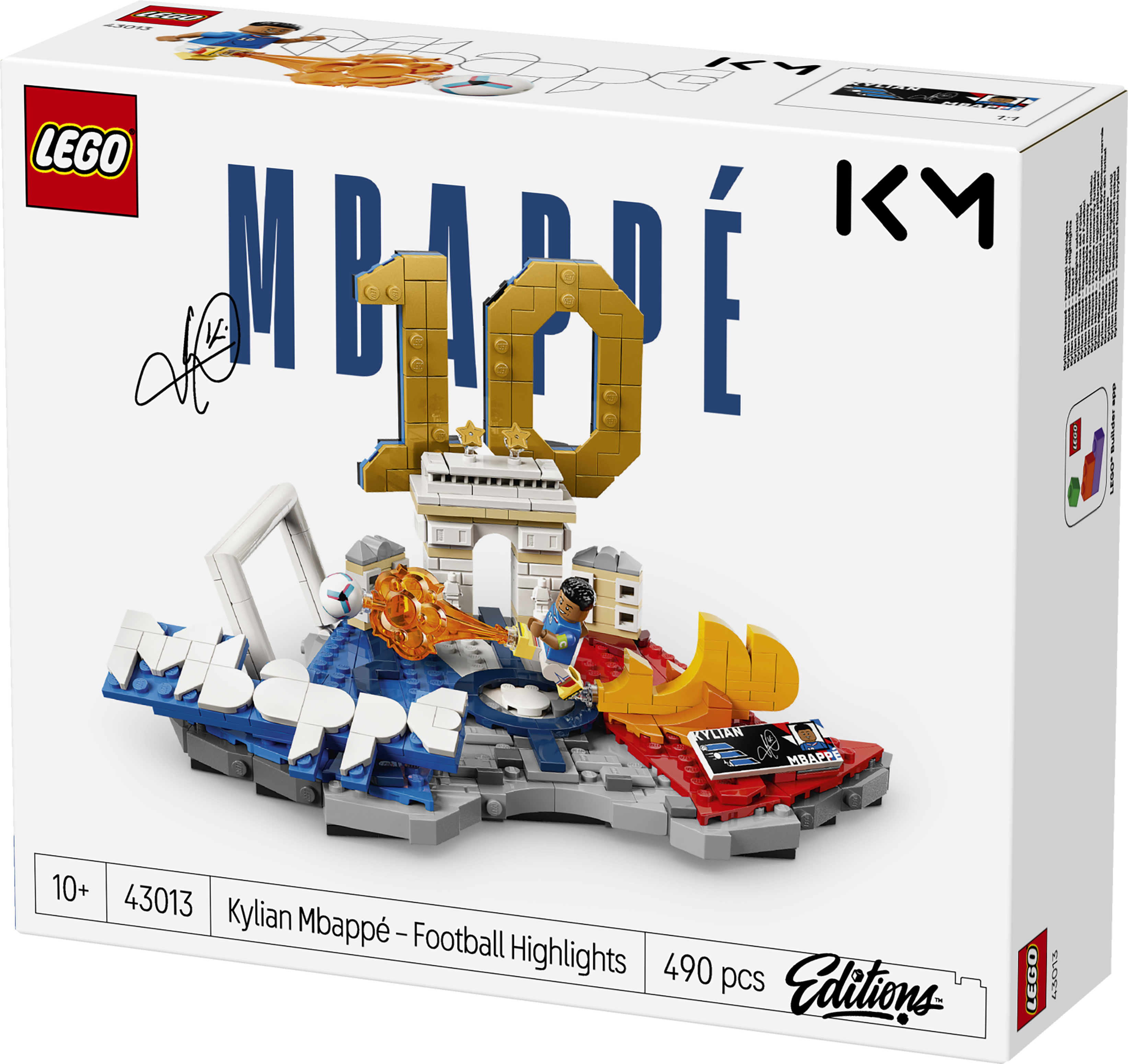 LEGO® Editions 43013 Kylian Mbappé – Hvězdné momenty fotbalu