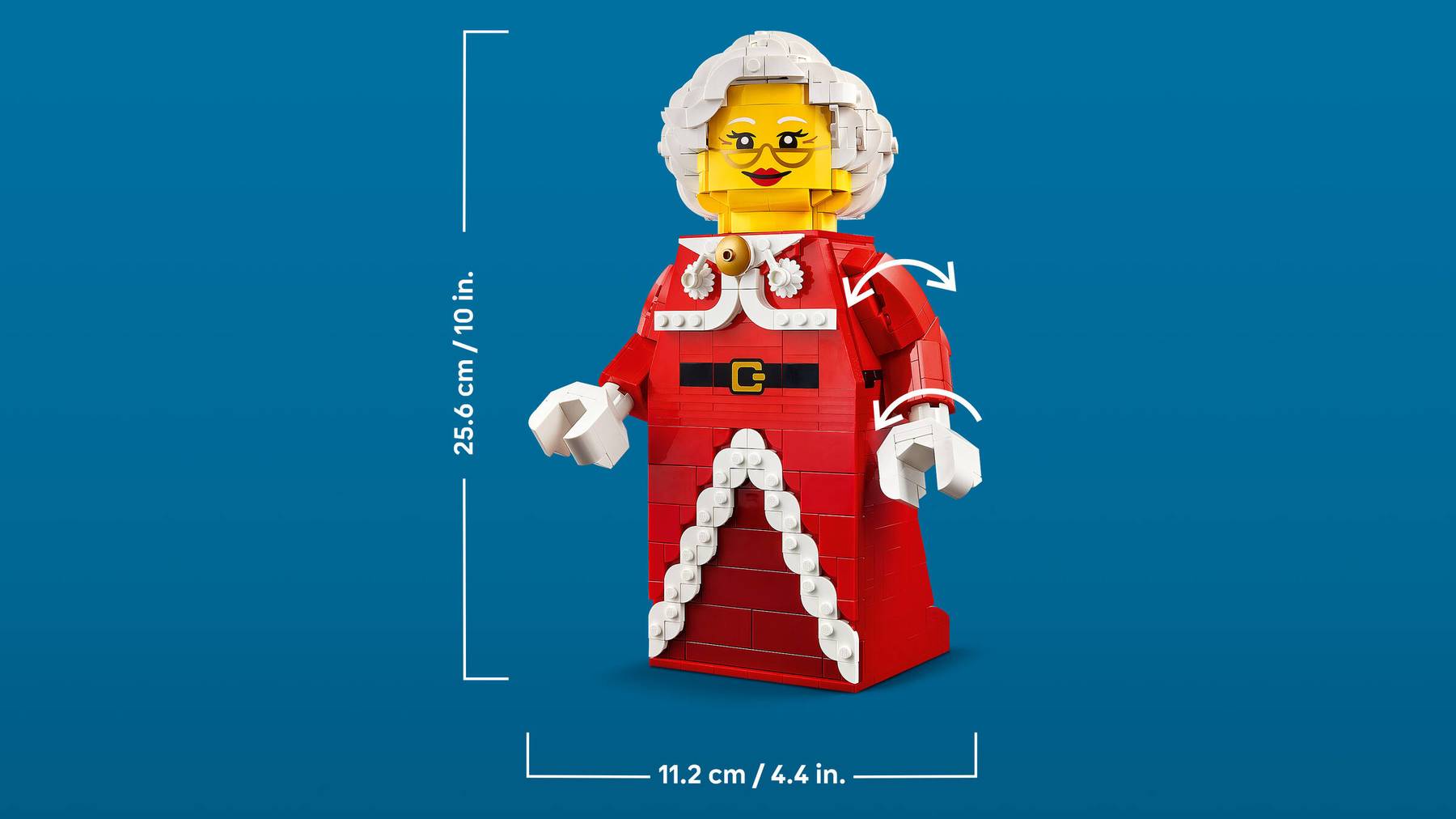 LEGO® 40875 Zvětšená minifigurka paní Clausové