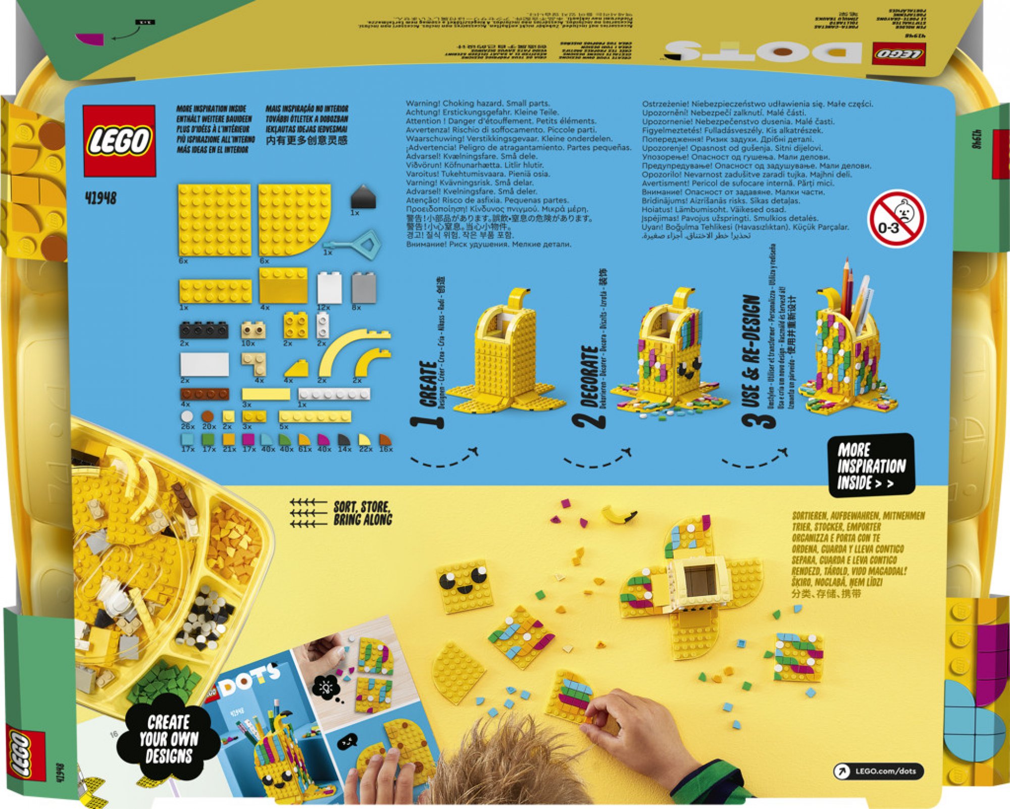 LEGO® DOTS™ 41948 Stojánek na tužky Roztomilý banán