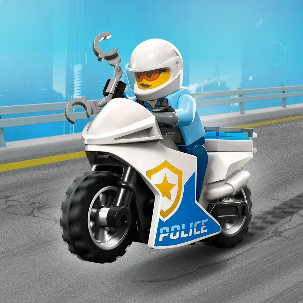 LEGO® CITY 60392 Honička auta s policejní motorkou