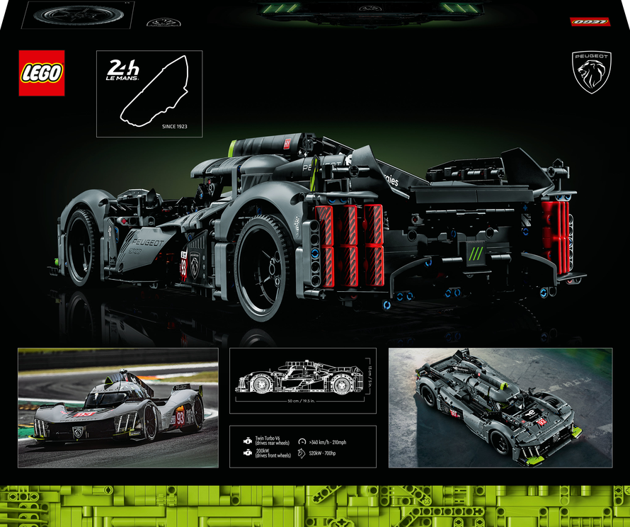 LEGO® TECHNIC 42156 PEUGEOT 9X8 24H Le Mans Hybrid Hypercar