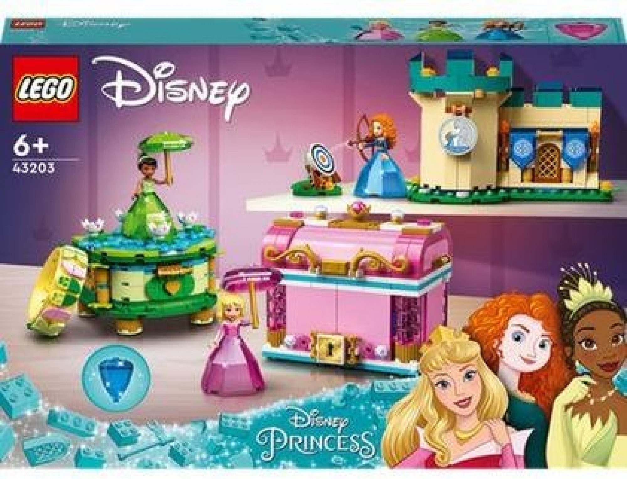 LEGO® Disney Princess™ 43203 Kouzelný svět Šípkové Růženky Rebelky a Tiany