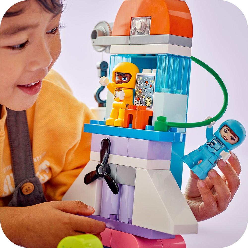 LEGO® DUPLO® 10422 Vesmírné dobrodružství s raketoplánem 3 v 1