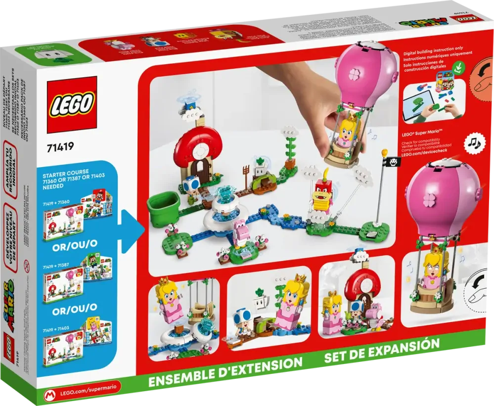 LEGO® Super Mario 71419 Peach a let balónem