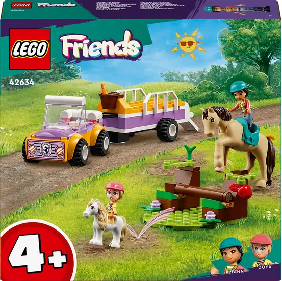 LEGO® Friends 42634 Přívěs s koněm a poníkem