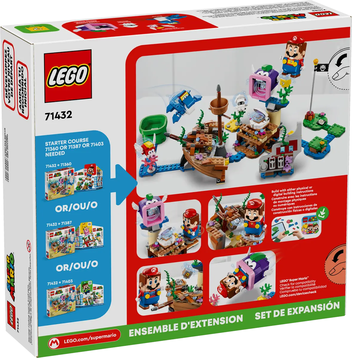 LEGO® Super Mario 71432 Dobrodružství Dorriho ve vraku