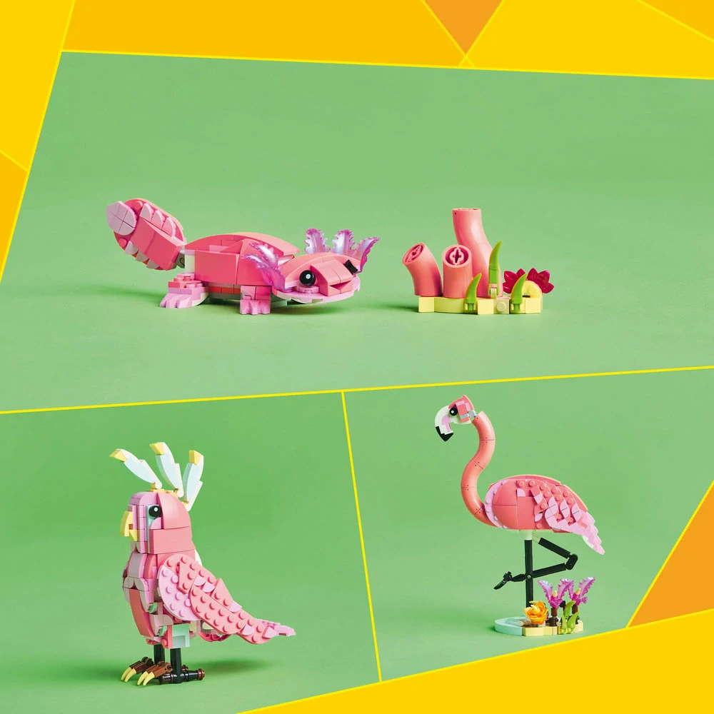 LEGO® Creator 3 v 1 31170 Divoká zvířata: Růžový plameňák