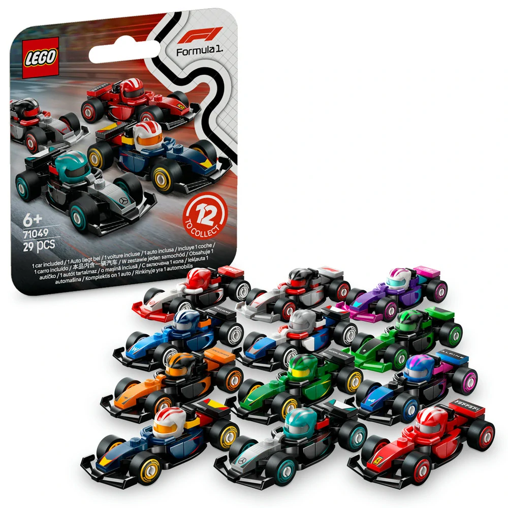 LEGO® 71049 Sběratelské závodní auto F1 - 12 ks série