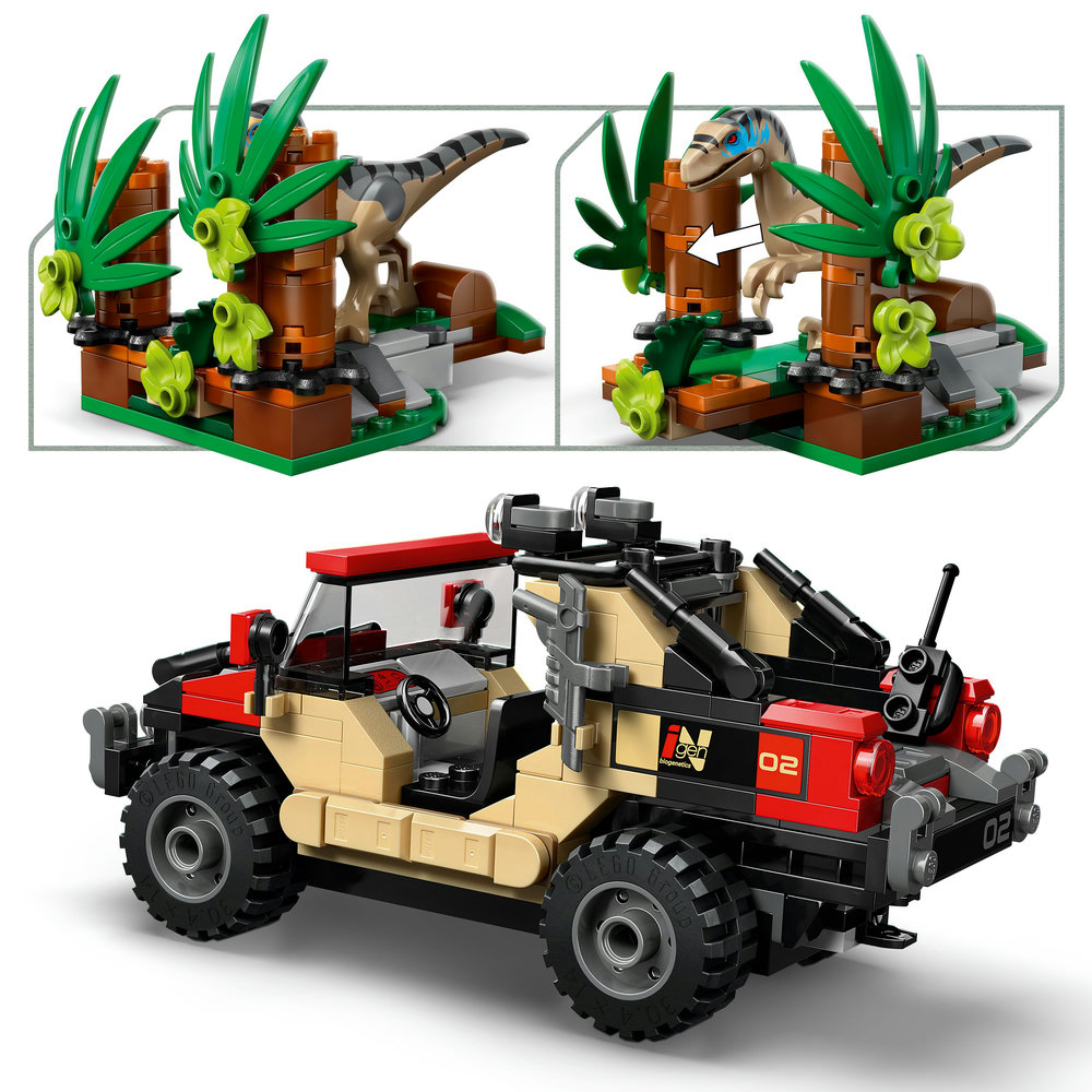 LEGO® Jurassic World 76972 Únik před raptorem v terénním autě