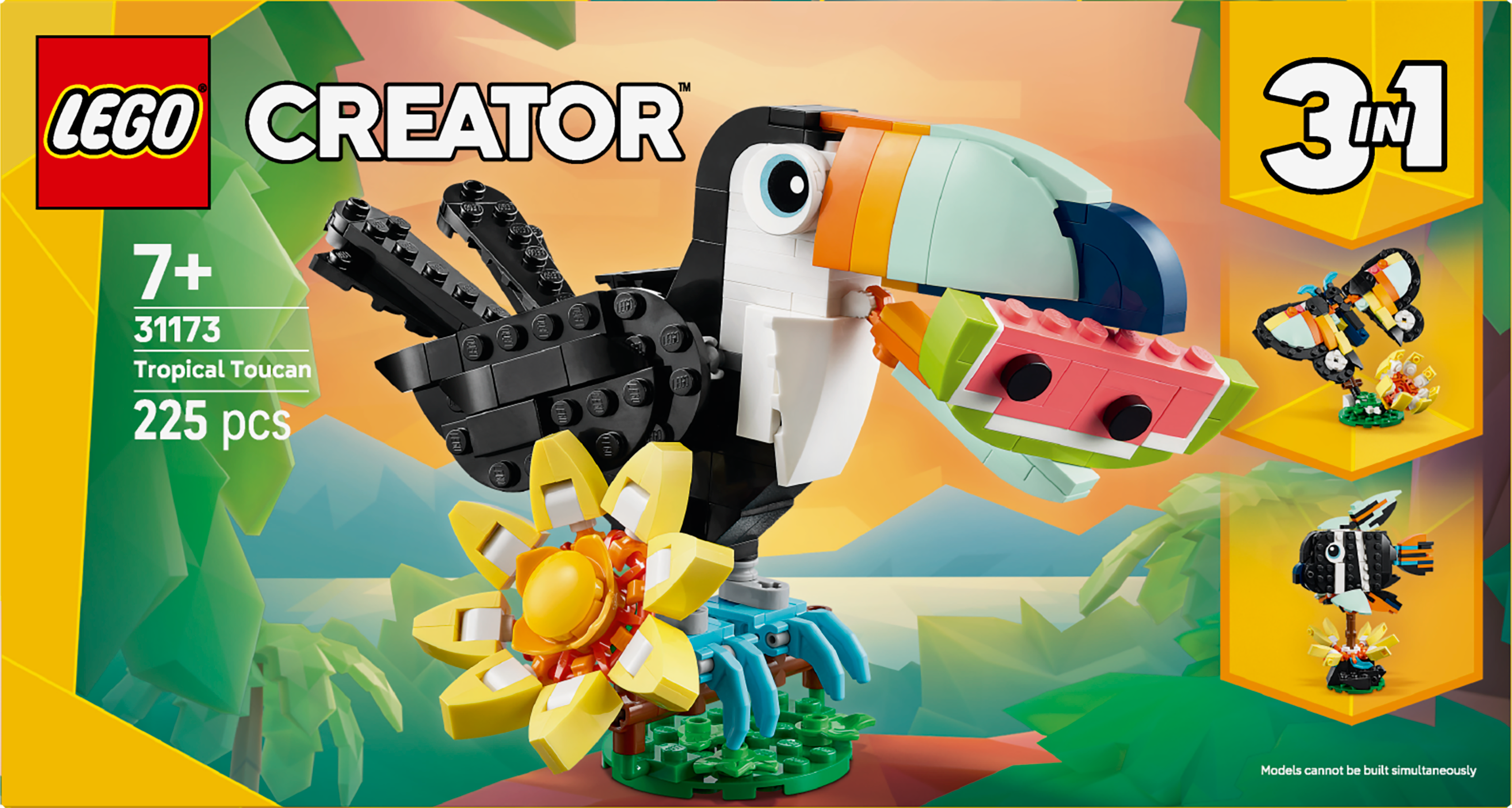 LEGO® Creator 3 v 1 31173 Divoká zvířata: Tropický tukan