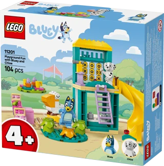 LEGO® Bluey 11201 Bluey, Chloe a zábava na hřišti