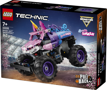 LEGO® Technic 42220 Monster Jam™ Sparkle Smash™ s natahovacím motorem