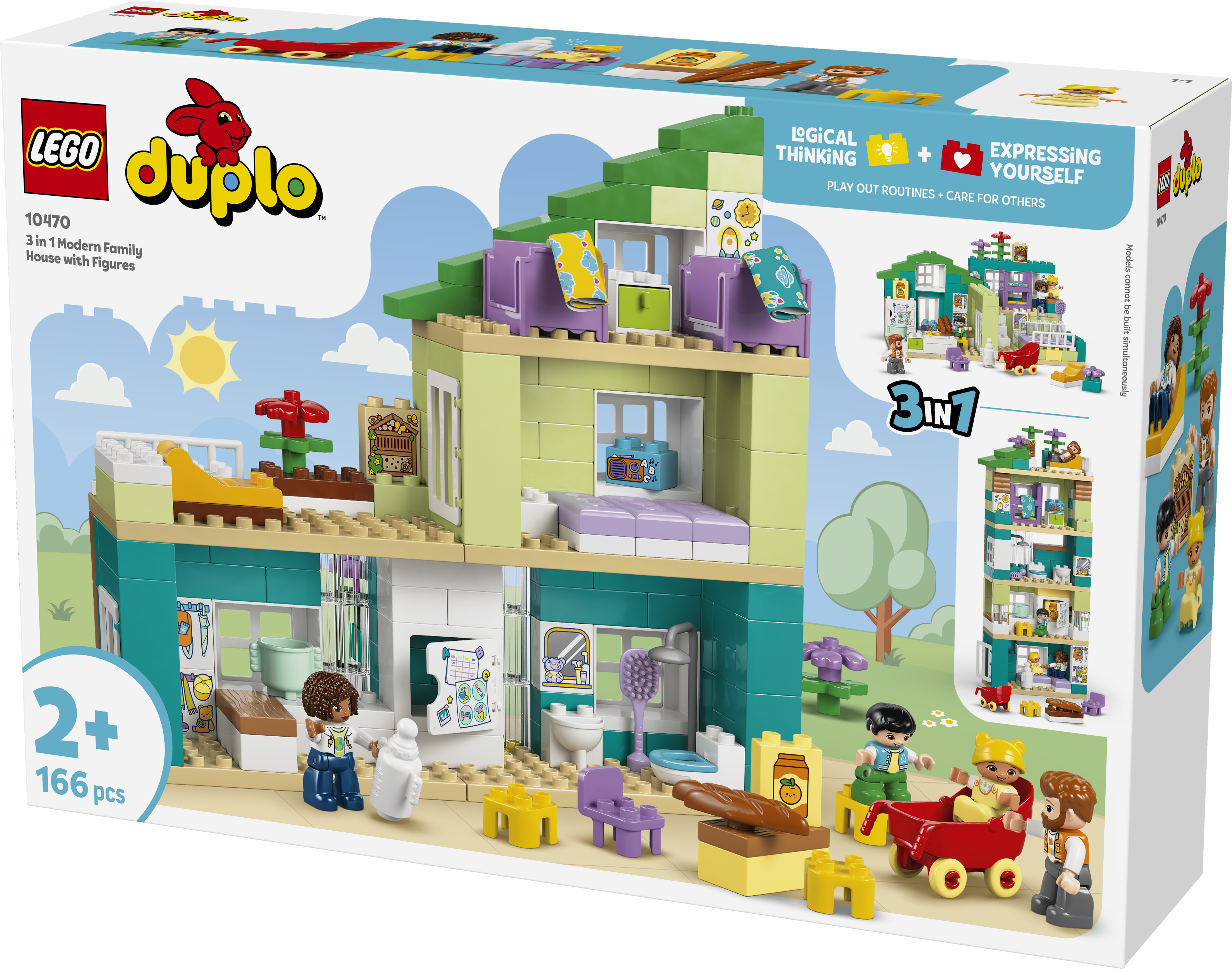 LEGO® DUPLO® Město 10470 Moderní rodinný dům 3 v 1 s figurkami