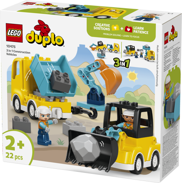 LEGO® DUPLO® 10475 Vozidla na stavbě 3 v 1