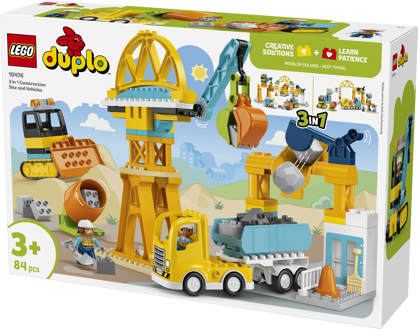 LEGO® DUPLO® 10476 Staveniště a vozidla 3 v 1