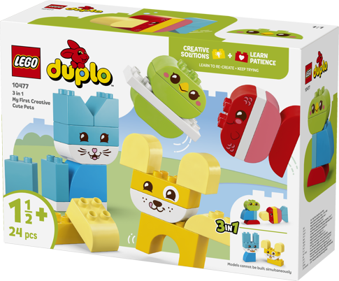 LEGO® DUPLO® 10477 Roztomilí kreativní mazlíčci 3 v 1