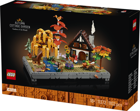 LEGO® Icons 11372 Chata a podzimní zahrada
