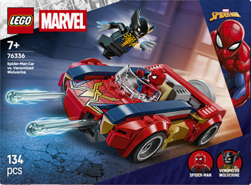 LEGO® | Marvel 76336 Spider-Man a auto vs. venomizovaný Wolverine